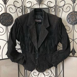 wilson leather fringe jacket